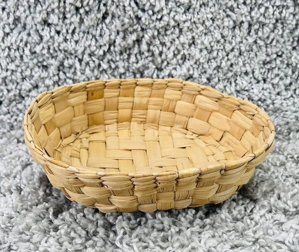 Wicker Basket Small Home Decor Any Room Farmhouse Style 3inX4inX6in Brown